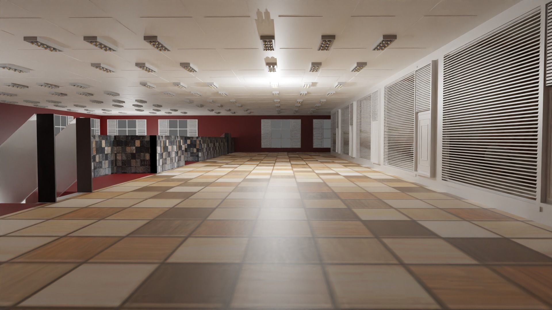 Hospital Interior Low-poly 3D model_5