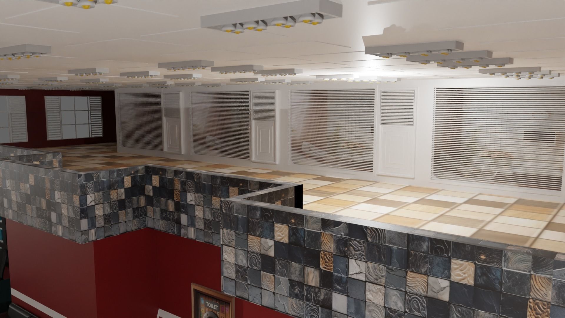 Hospital Interior Low-poly 3D model_4