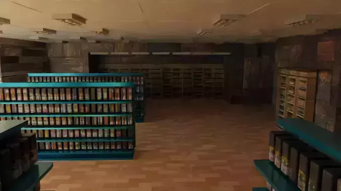 Supermarket interior