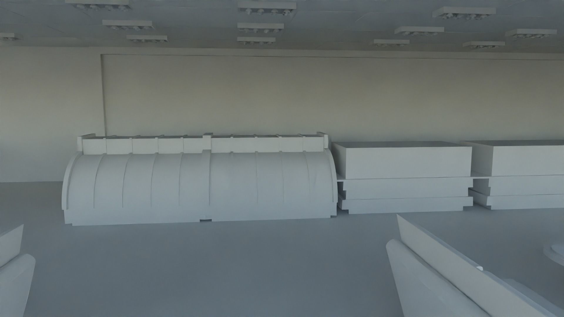 pastry shop Interior no material 3D model_5