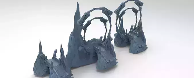 Hindu Inspired Great mountain Bridge 3 versions 