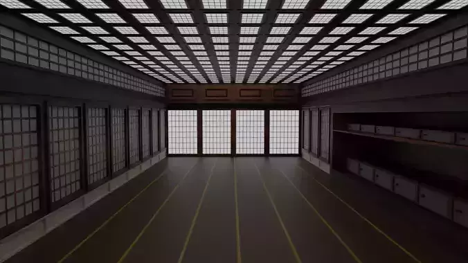 Japanese training dojo