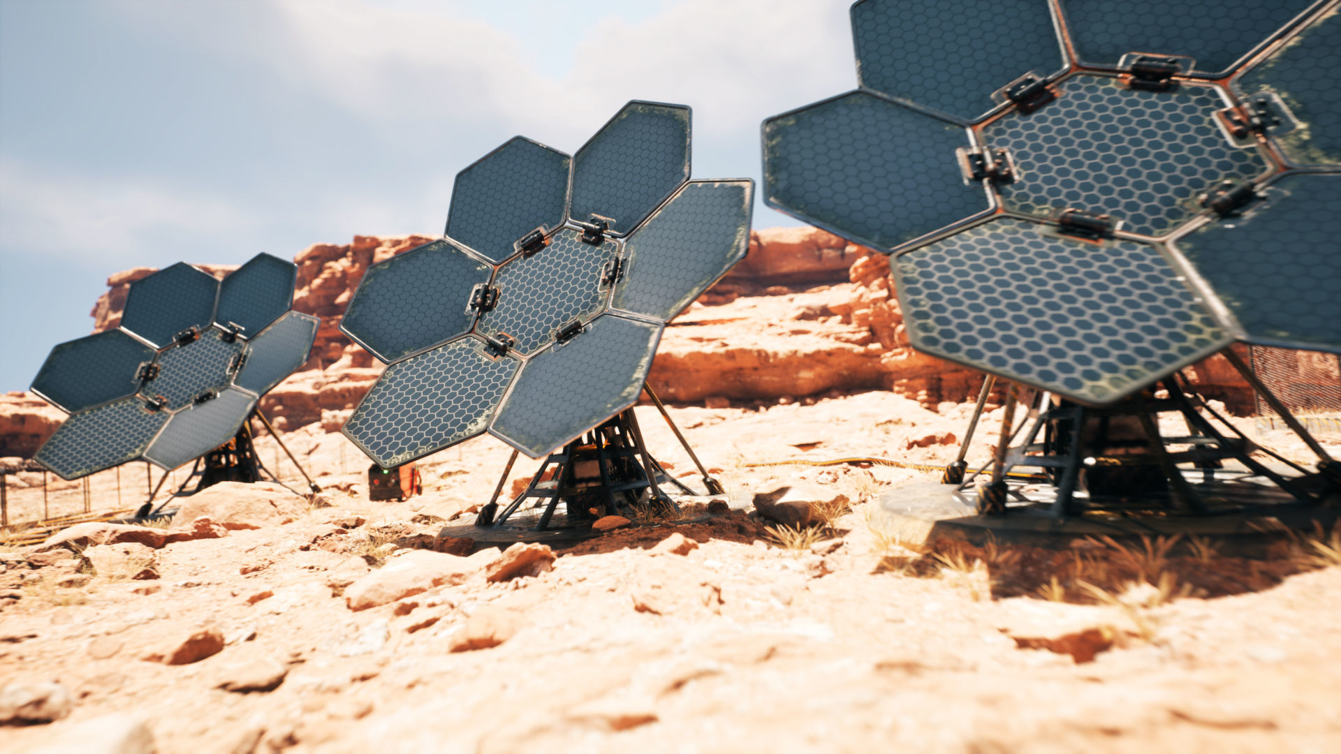 SCIFI SOLAR PANEL Low-poly 3D model_14