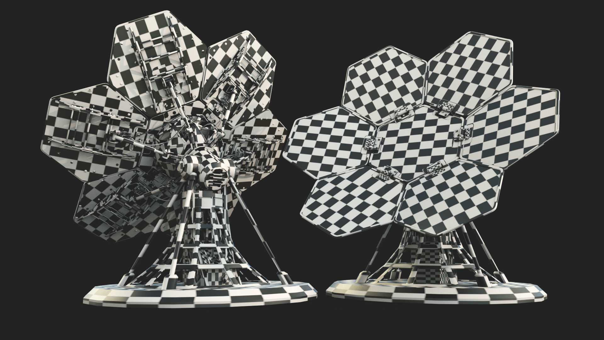 SCIFI SOLAR PANEL Low-poly 3D model_13