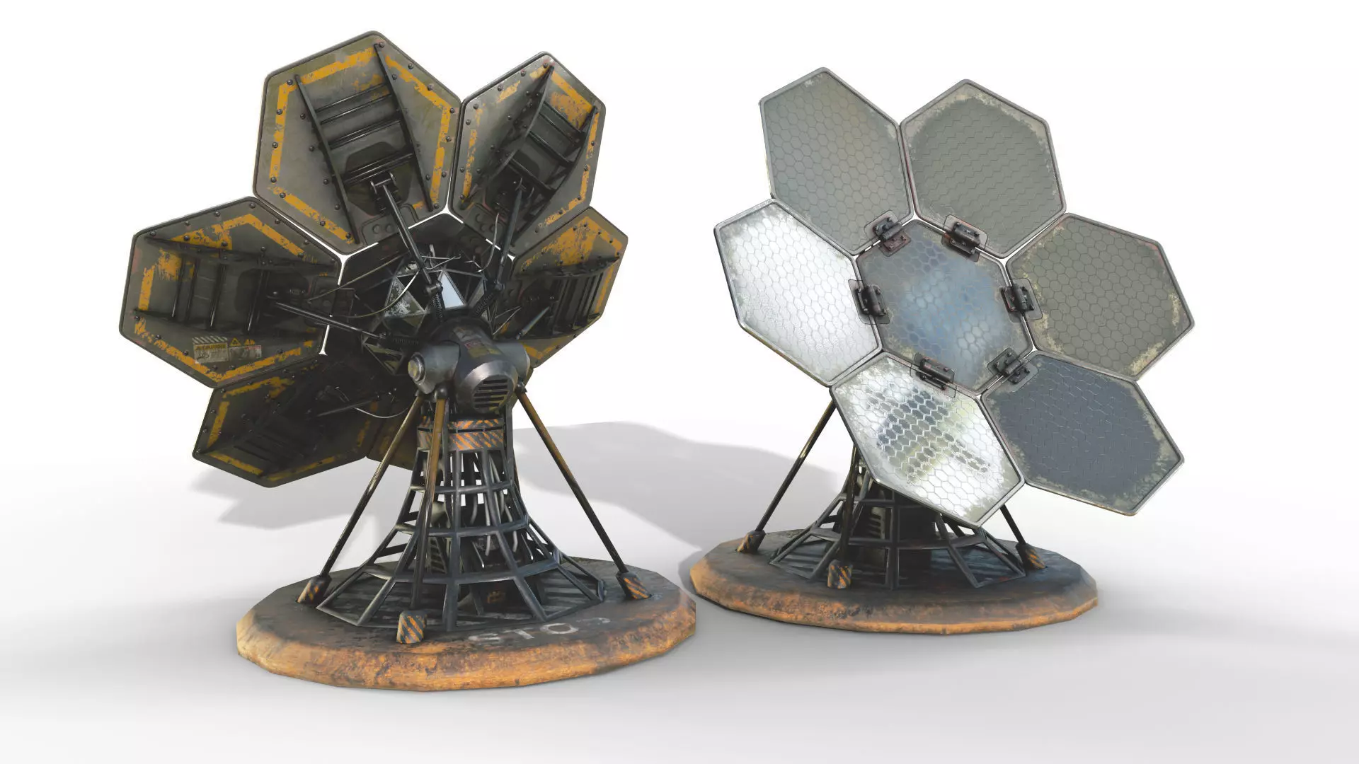 SCIFI SOLAR PANEL Low-poly 3D model_0