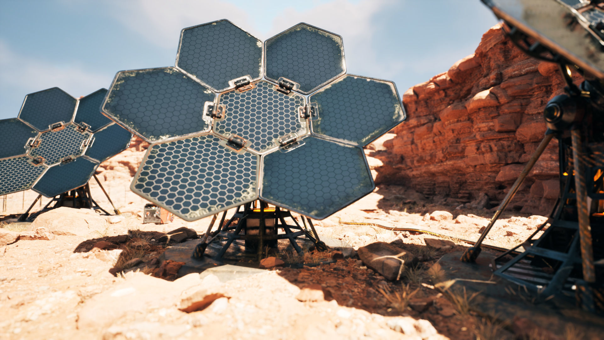 SCIFI SOLAR PANEL Low-poly 3D model_15