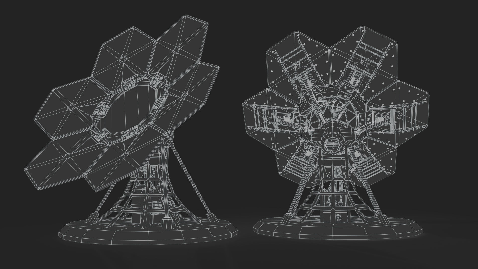 SCIFI SOLAR PANEL Low-poly 3D model_11