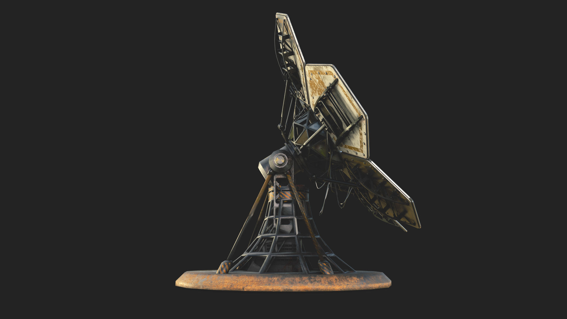 SCIFI SOLAR PANEL Low-poly 3D model_5