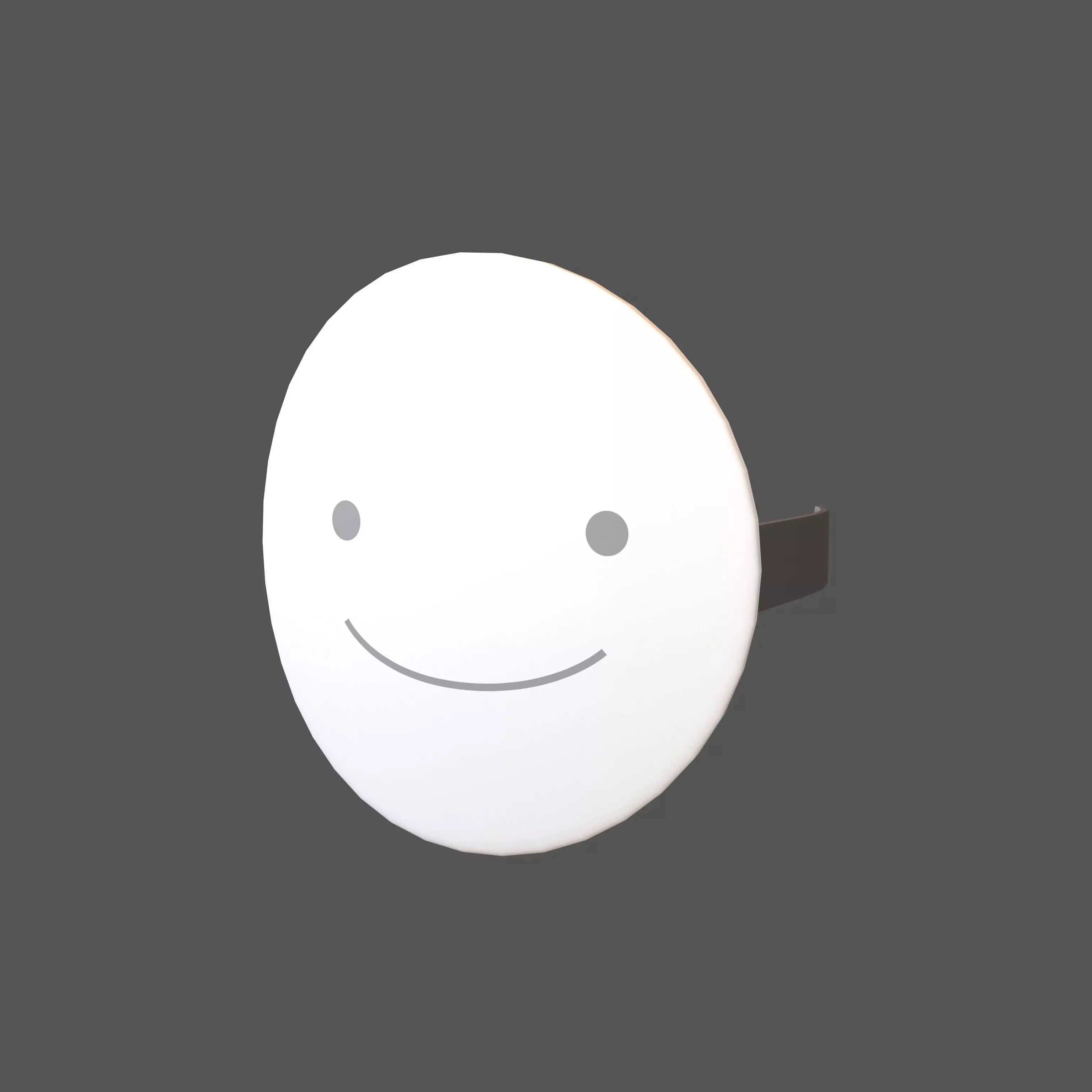 Smile Mask v1 002 Low-poly 3D model_0
