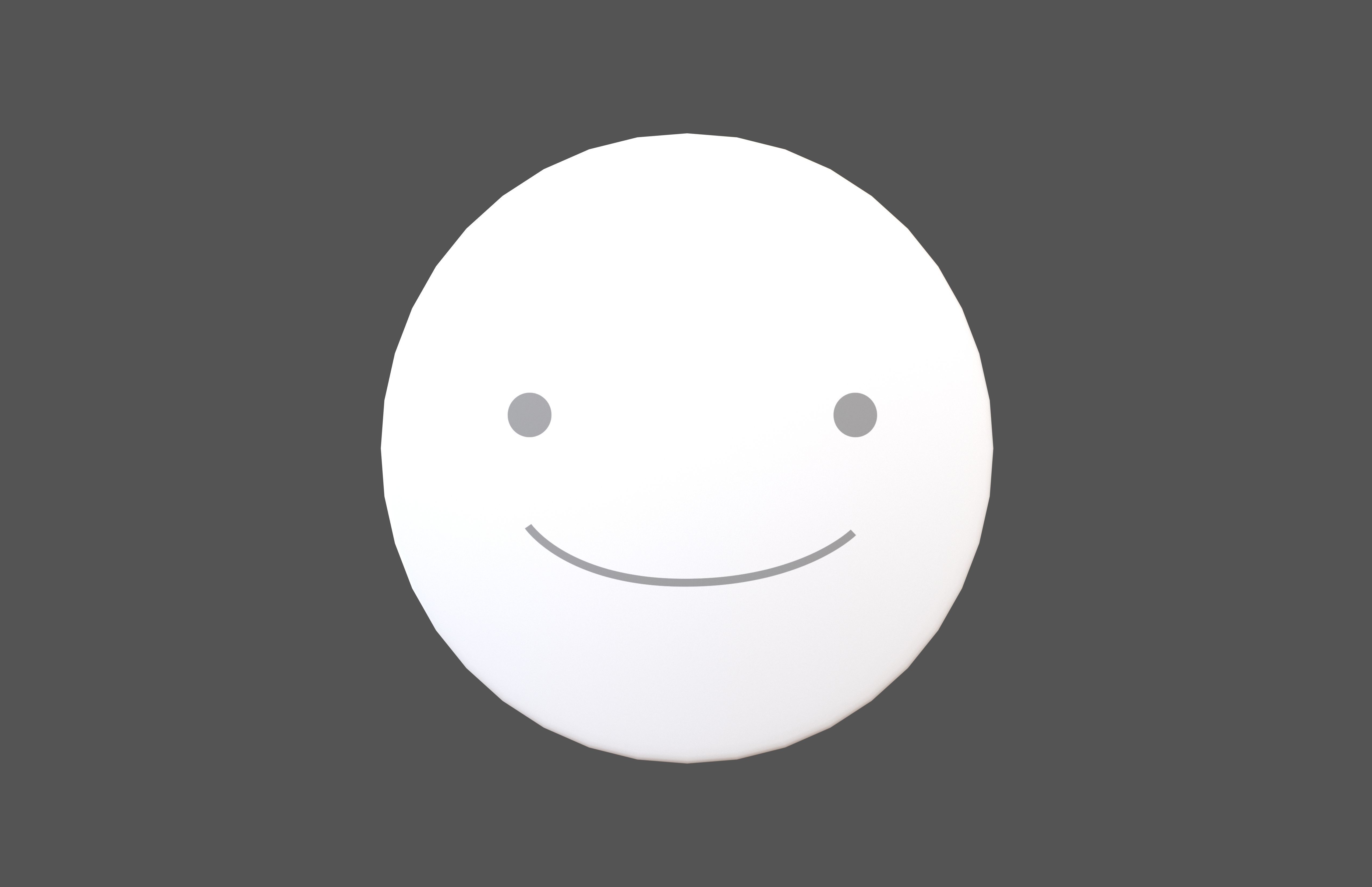 Smile Mask v1 002 Low-poly 3D model_2