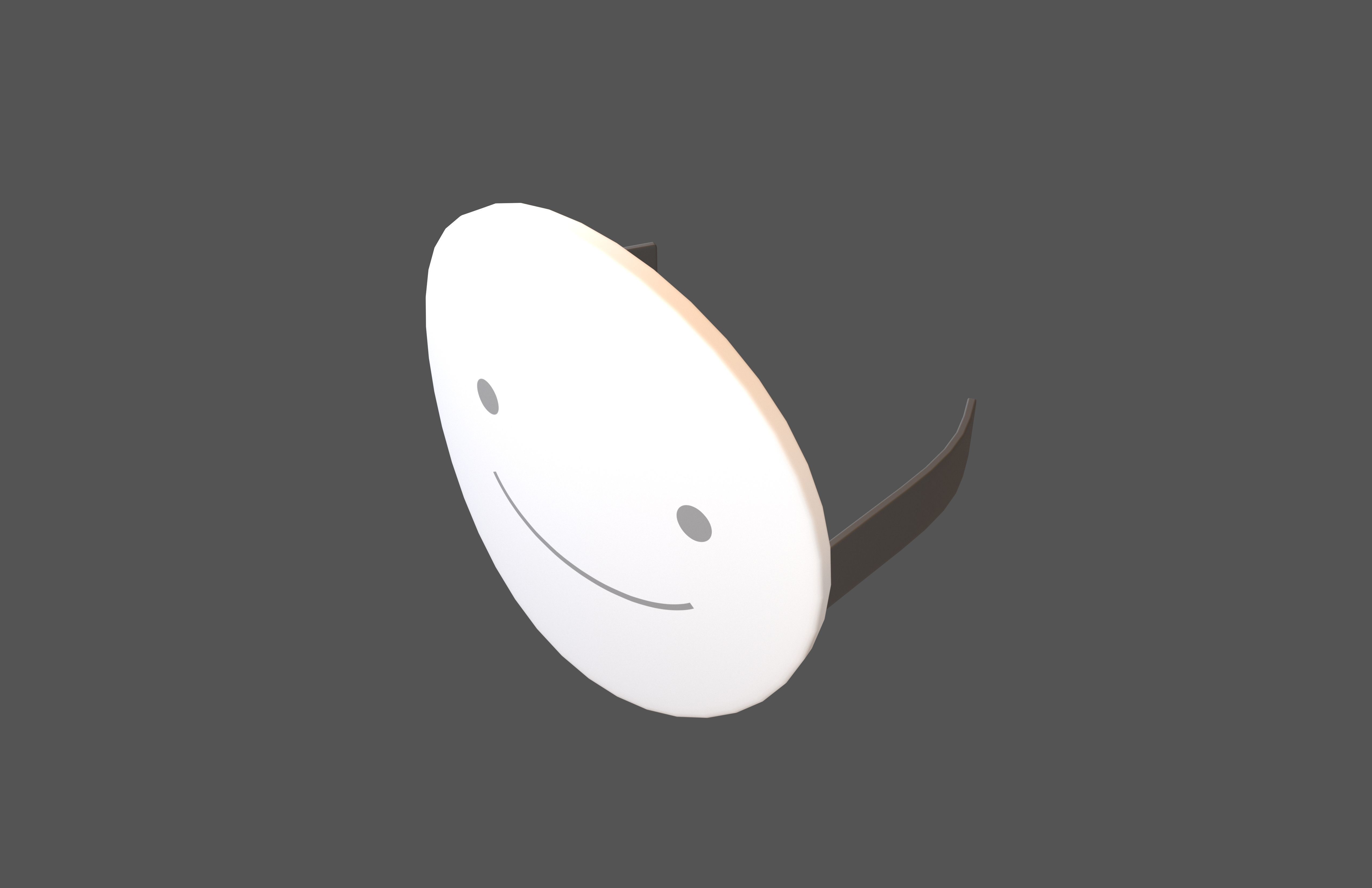 Smile Mask v1 002 Low-poly 3D model_1