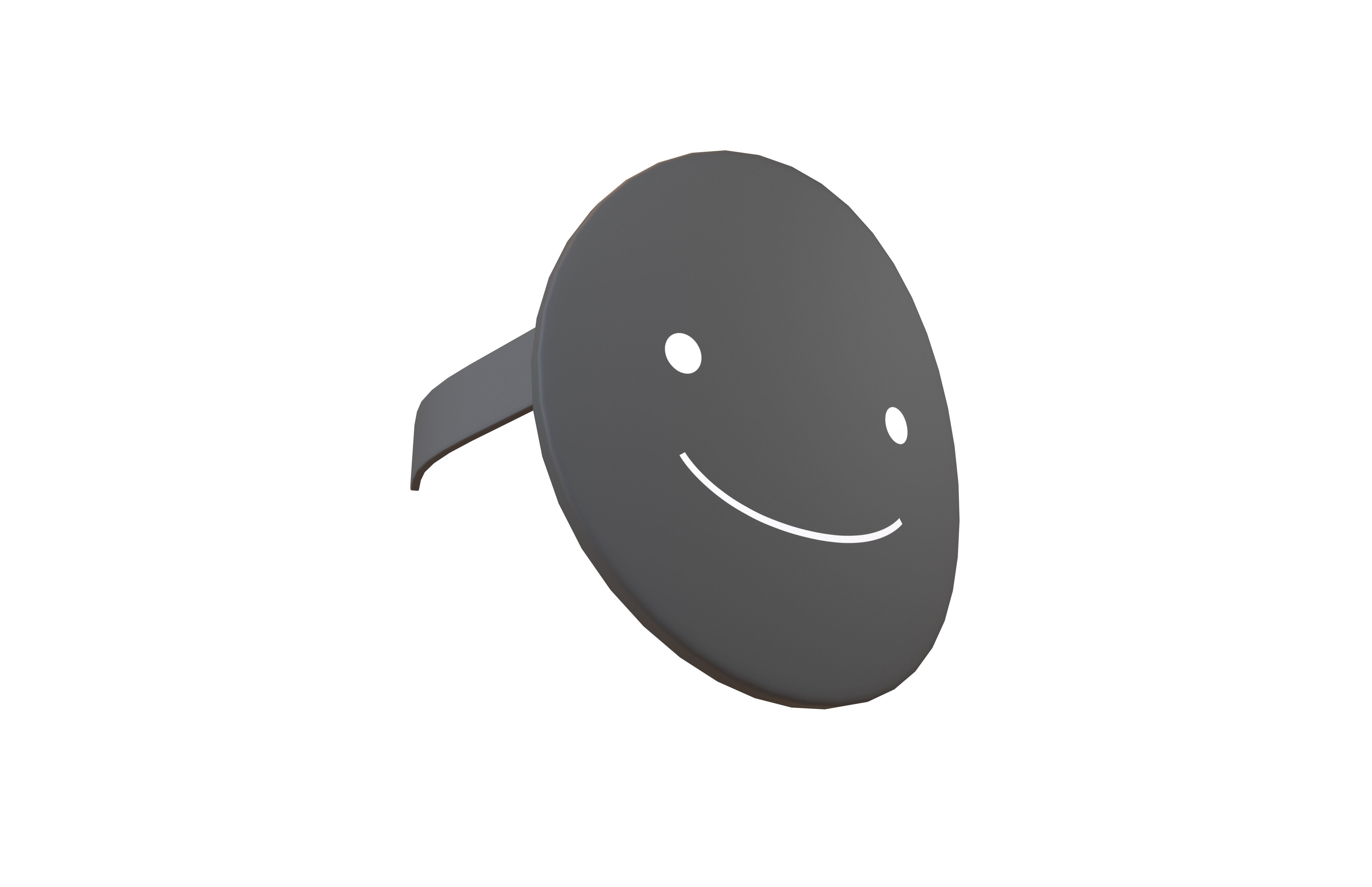 Smile Mask v1 003 Low-poly 3D model_3