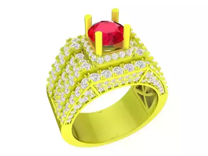 A7113 Korean Style Diamond Men Ring