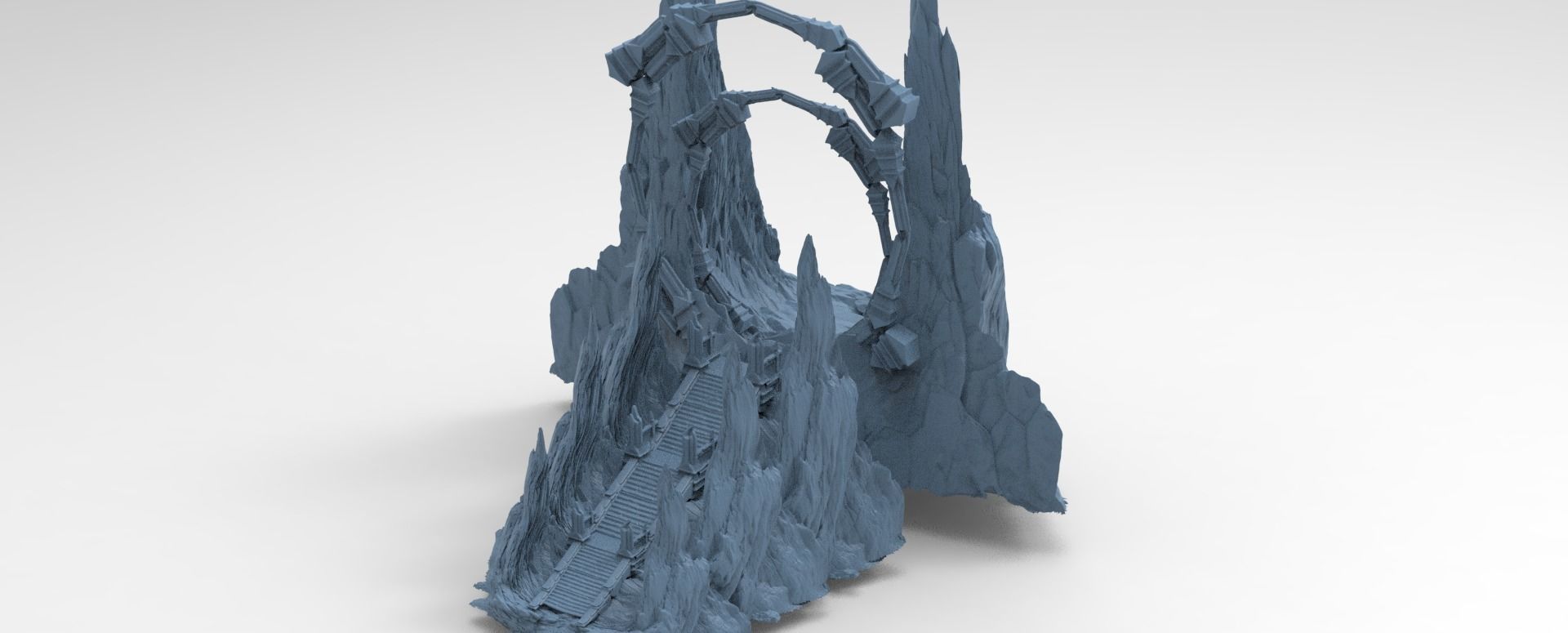 Portal Ancient stone monolith ruins 3D model_1