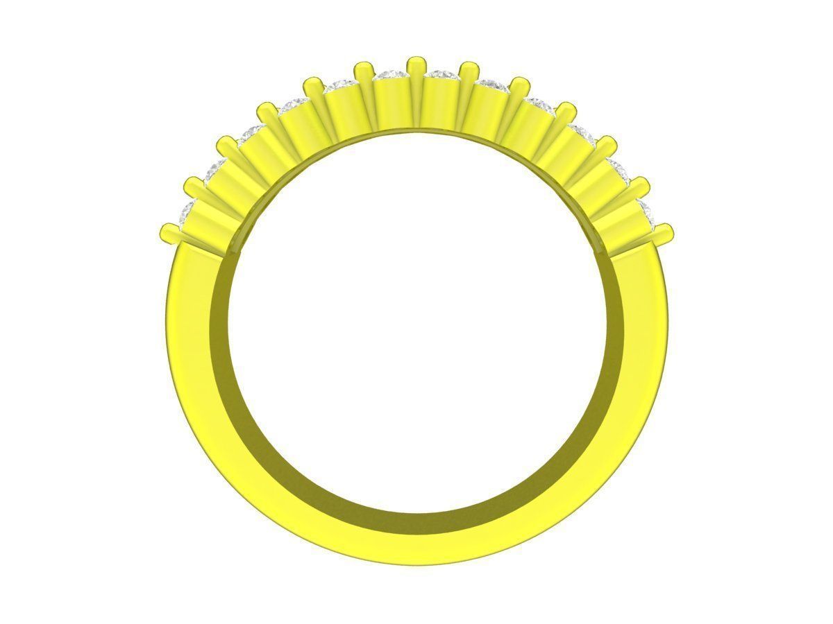 7360 set 3 diamond men and women ring 3D print model_21