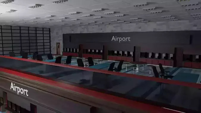 Airport Departures Lounge