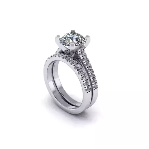 Matching Diamond Wedding Ring R8