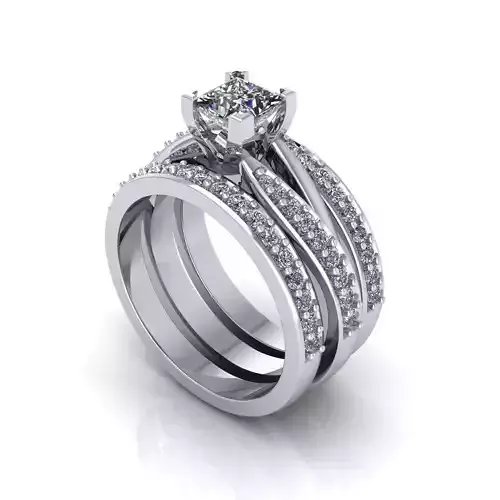Matching Diamond Wedding Ring Package