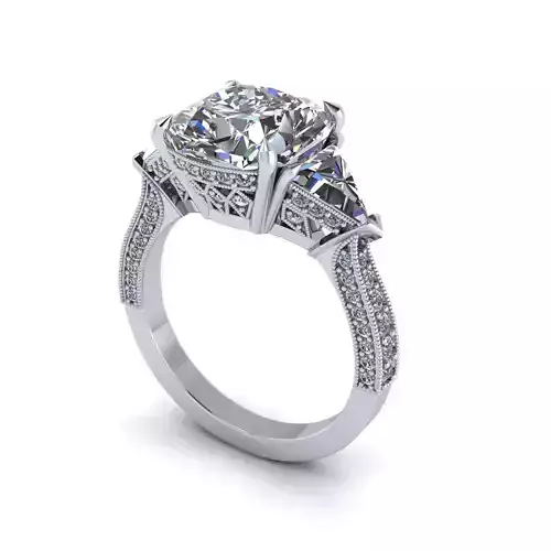 Three-stone Diamond Fashion Ring R28