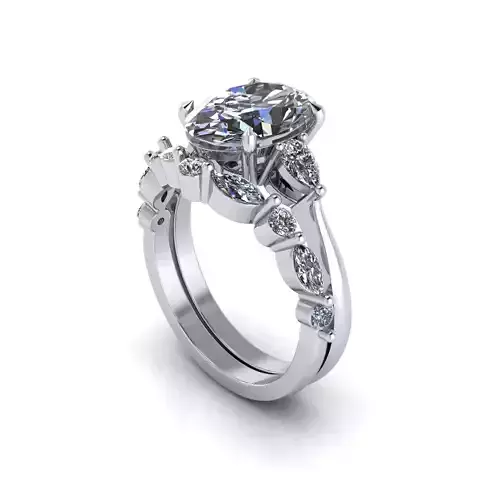 Matching Diamond Couples Rings Package