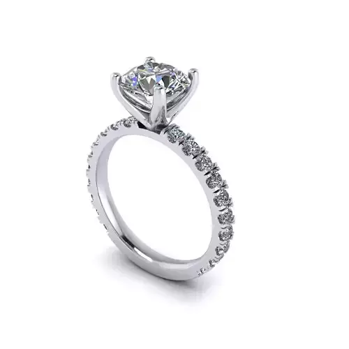 Solitaire Diamond Wedding Ring R13