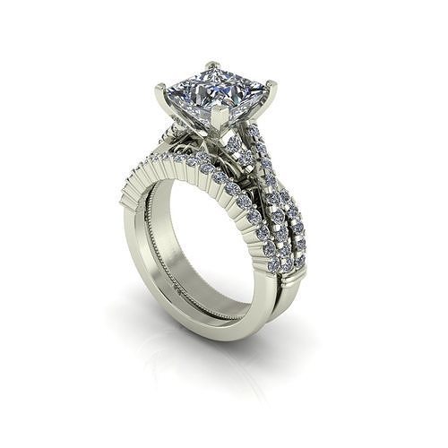 Matching Diamond Ring R2 3D print model