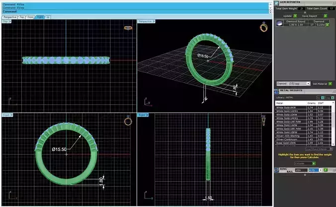 Diamond Women Ring R10