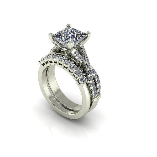 Diamond Matching Ring 3D print model