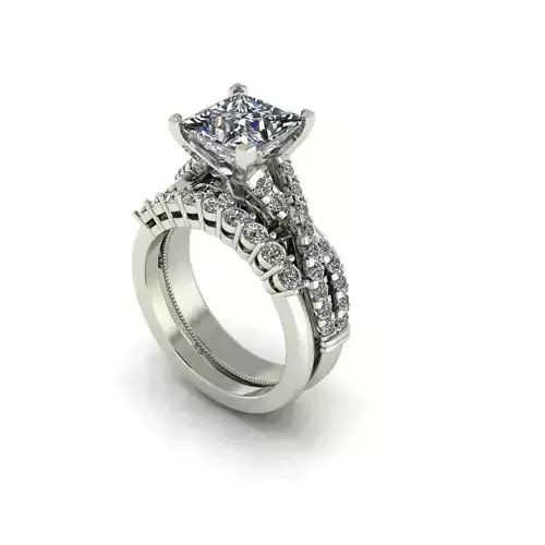 Diamond Matching Ring
