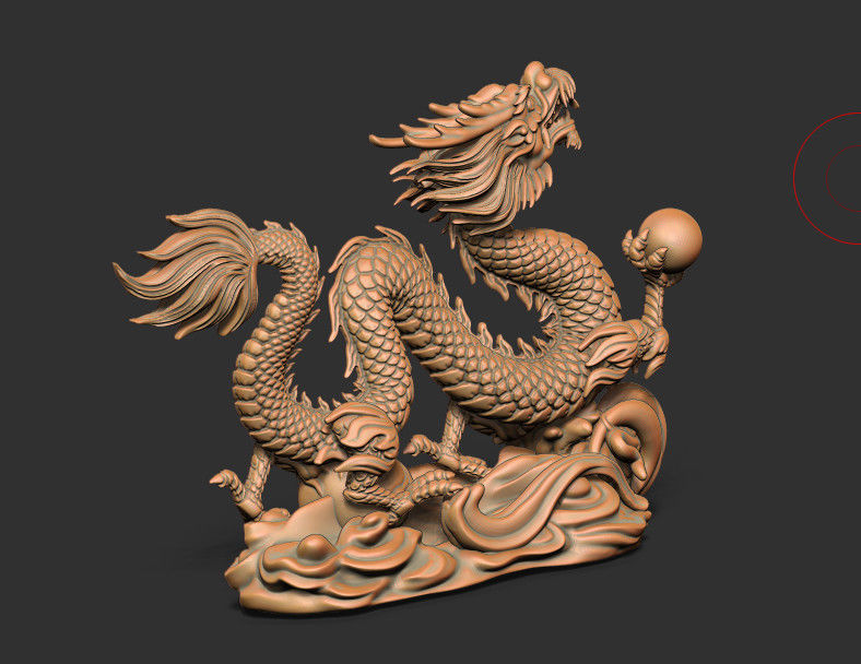 Dragon 3 Statue for 3d Printing  3D print model_2