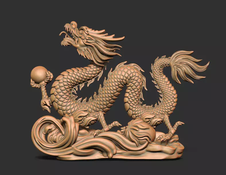 Dragon 3 Statue for 3d Printing  3D print model_0