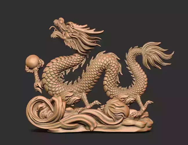 Dragon 3 Statue for 3d Printing 