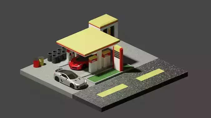 iso metric gas station