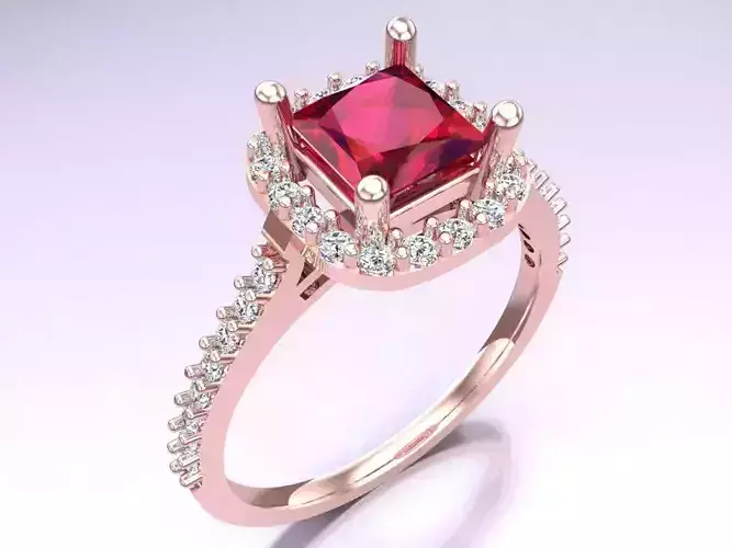 Square Stone Rings - Womens Rings - N225413 V02