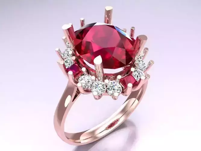 Oval stone ring - Womens  Rings - N226102