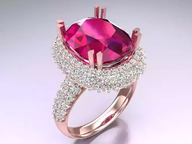 Oval stone ring - Womens  Rings - N226110