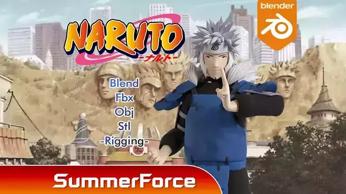 Tobirama Senju - Naruto Shippuden 3D model