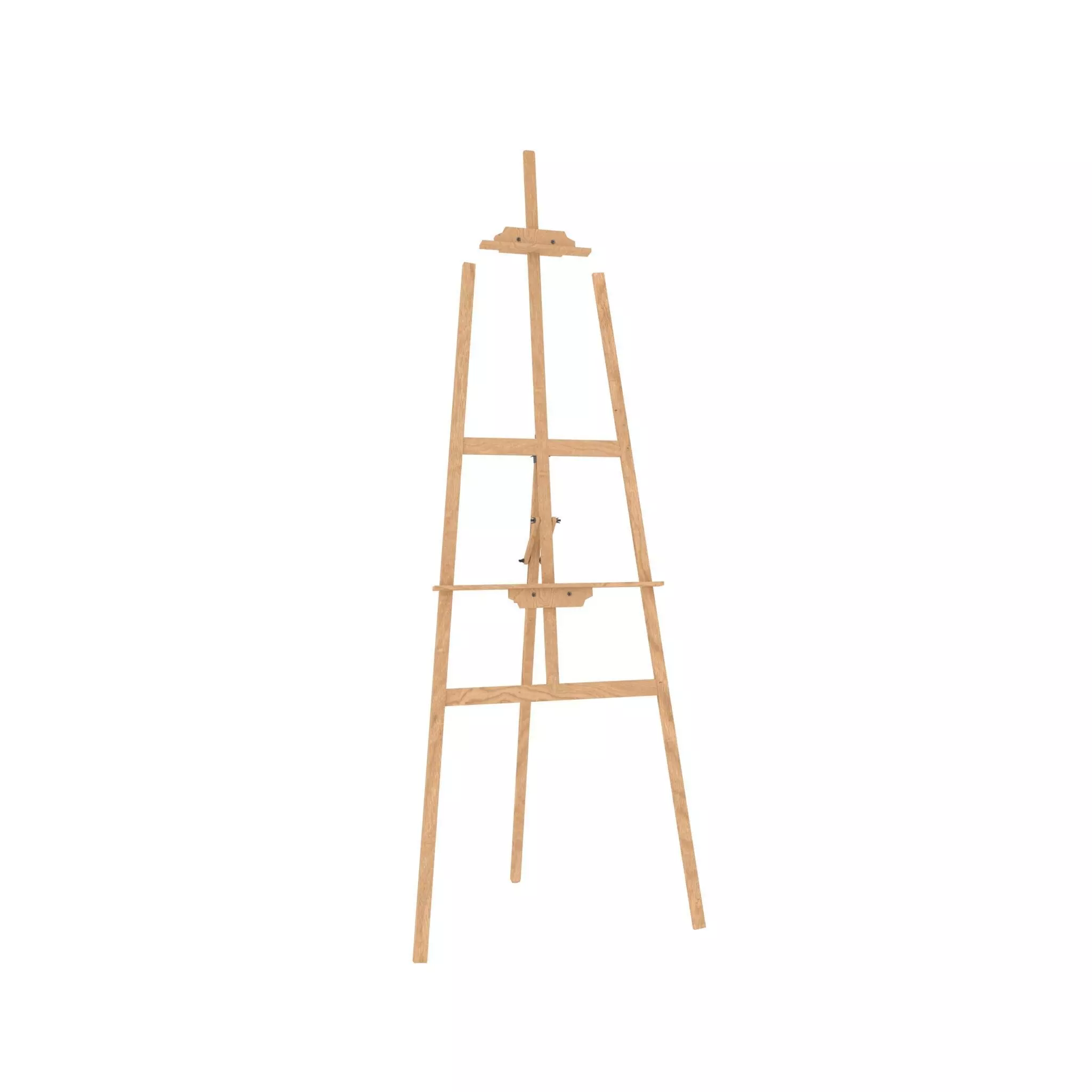 Easel Stand Low-poly 3D model_0