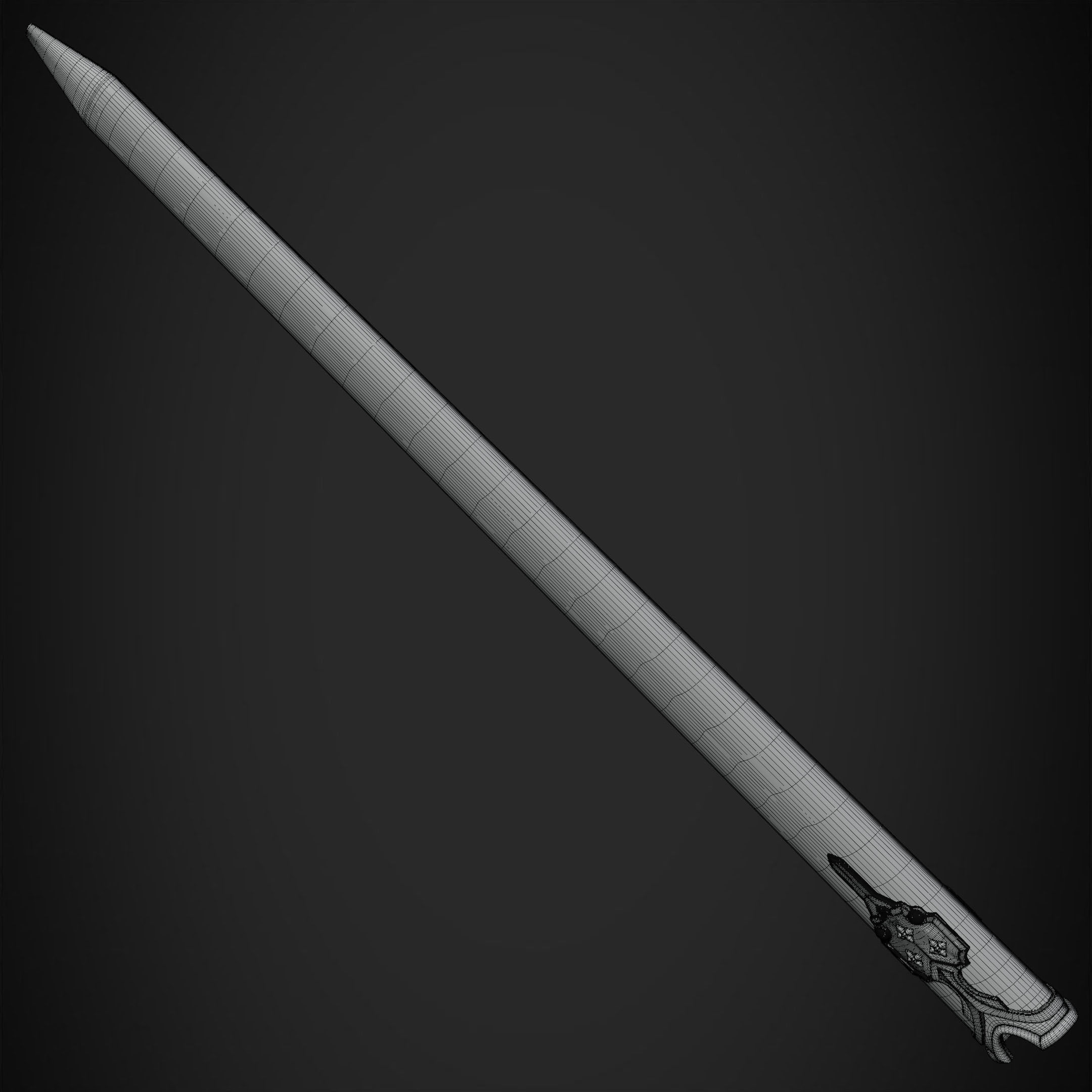 Sword Art Online Alice Fragrant Olive Scabbard for Cosplay 3D print model_16
