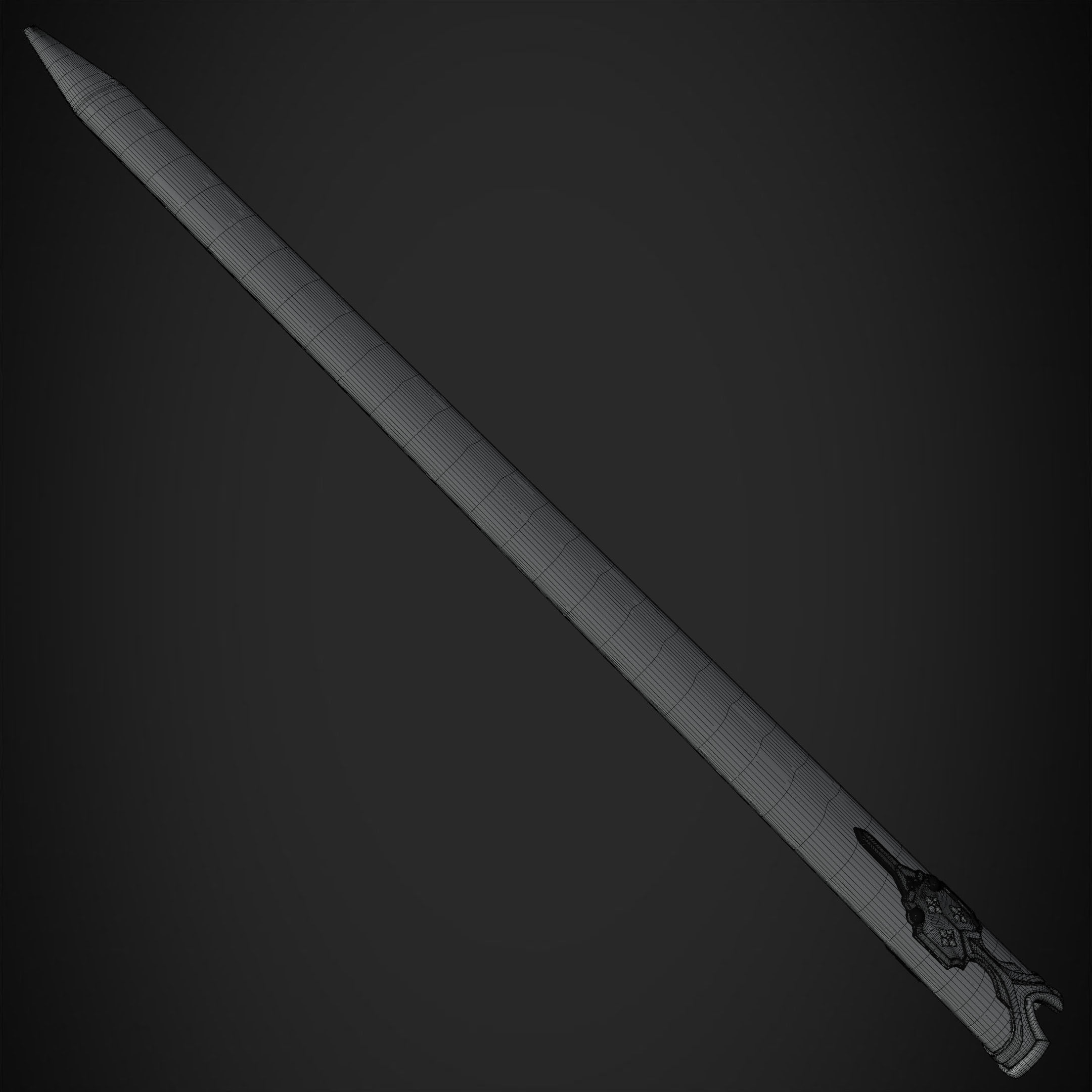 Sword Art Online Alice Fragrant Olive Scabbard for Cosplay 3D print model_20