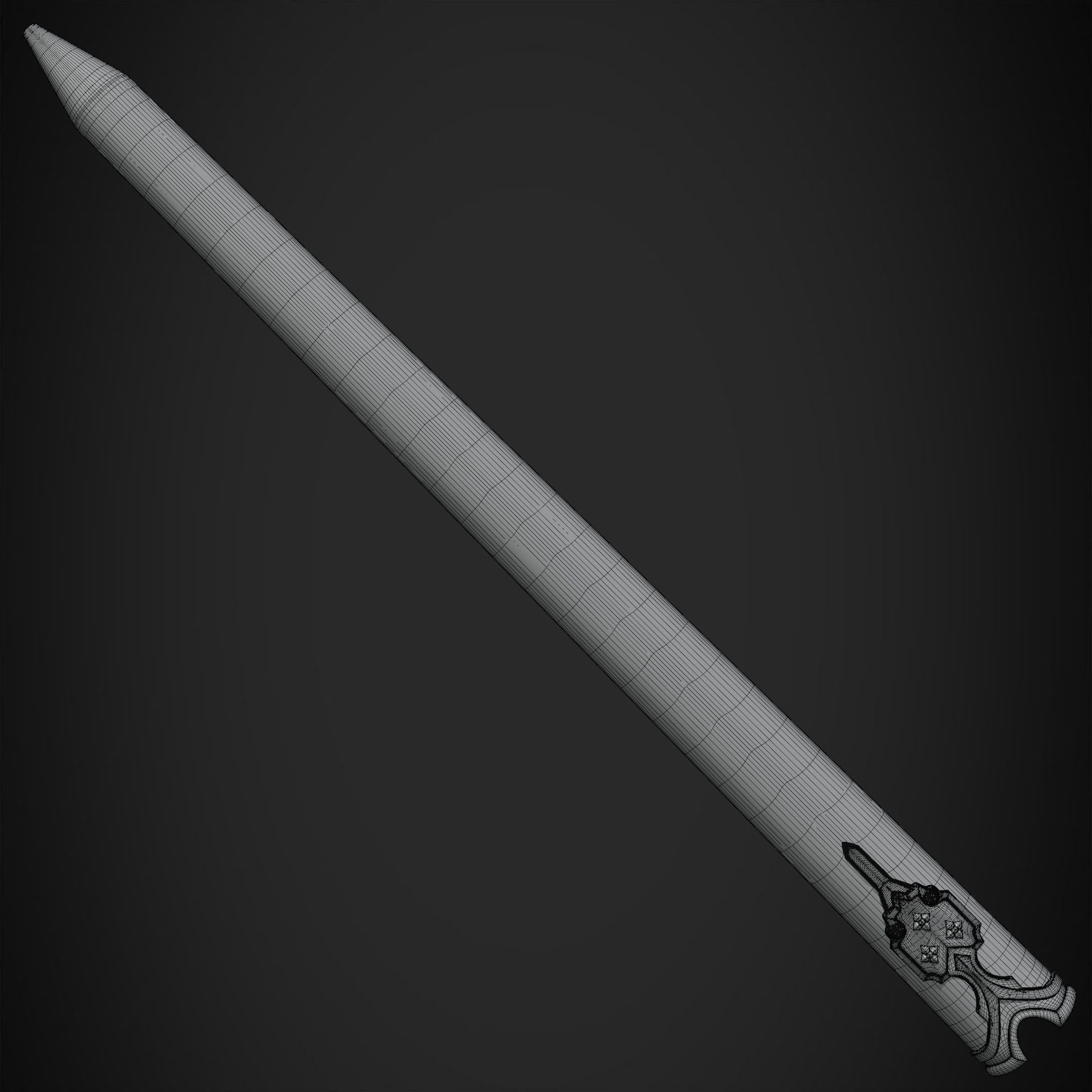 Sword Art Online Alice Fragrant Olive Scabbard for Cosplay 3D print model_14