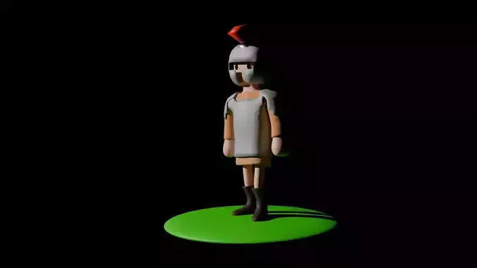 Low poly - Roman Soldier