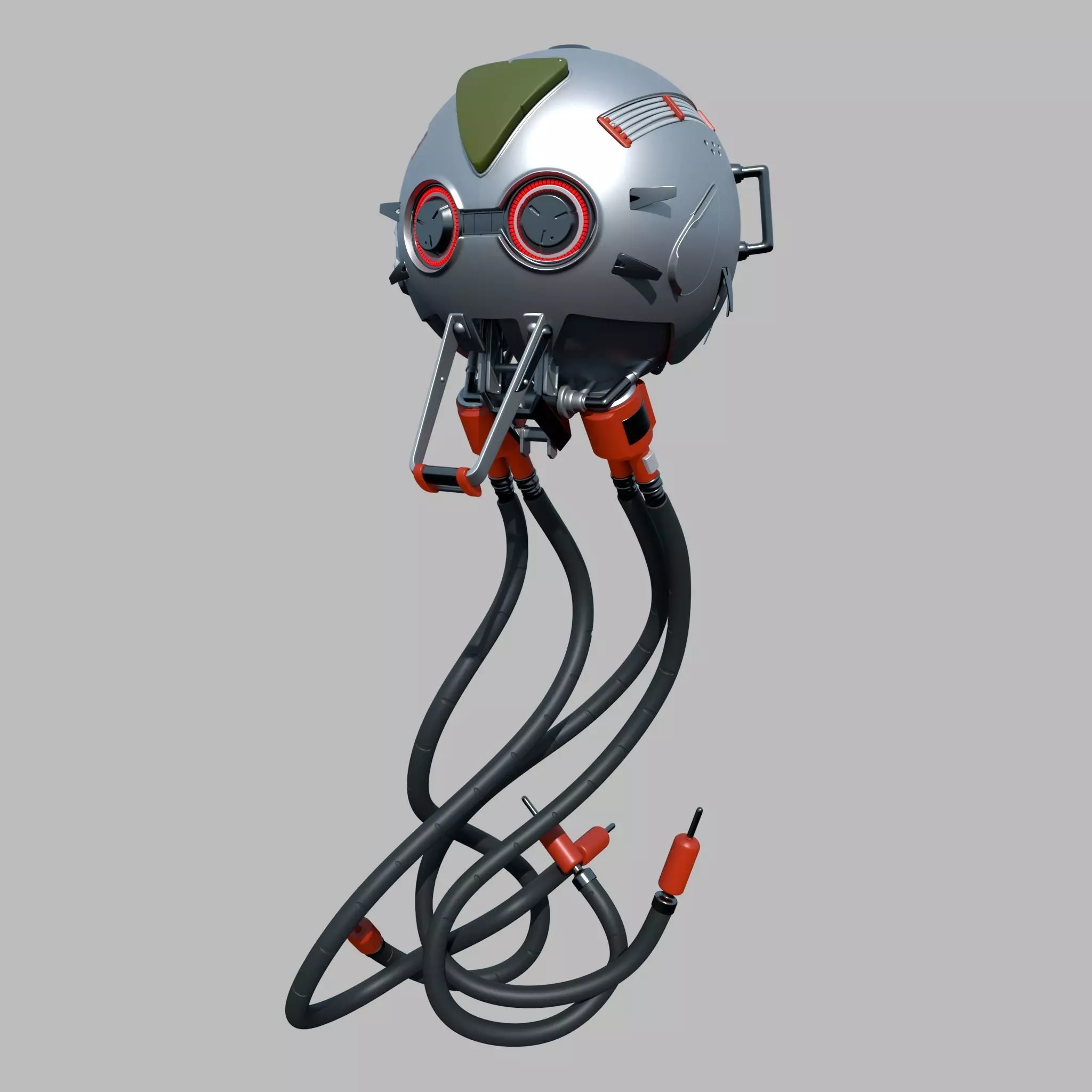 Ball Droid Robot Sci Fi 3D model_0