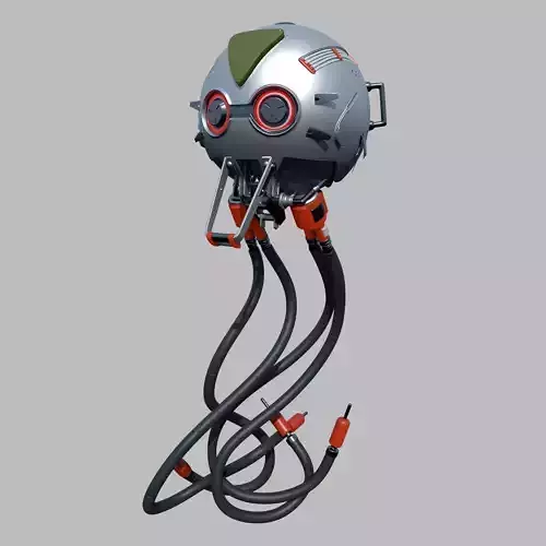 Ball Droid Robot Sci Fi 3D model