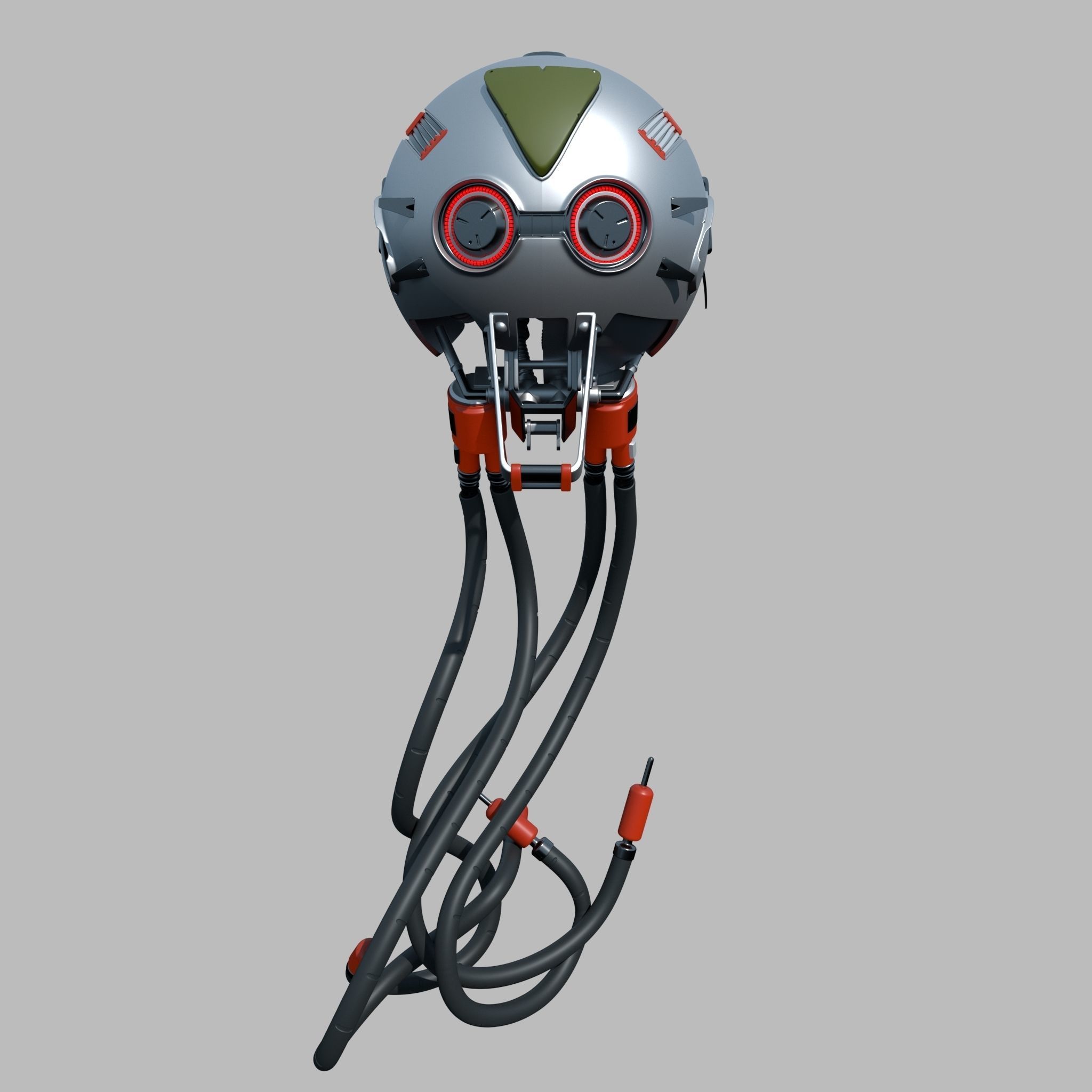 Ball Droid Robot Sci Fi 3D model_1