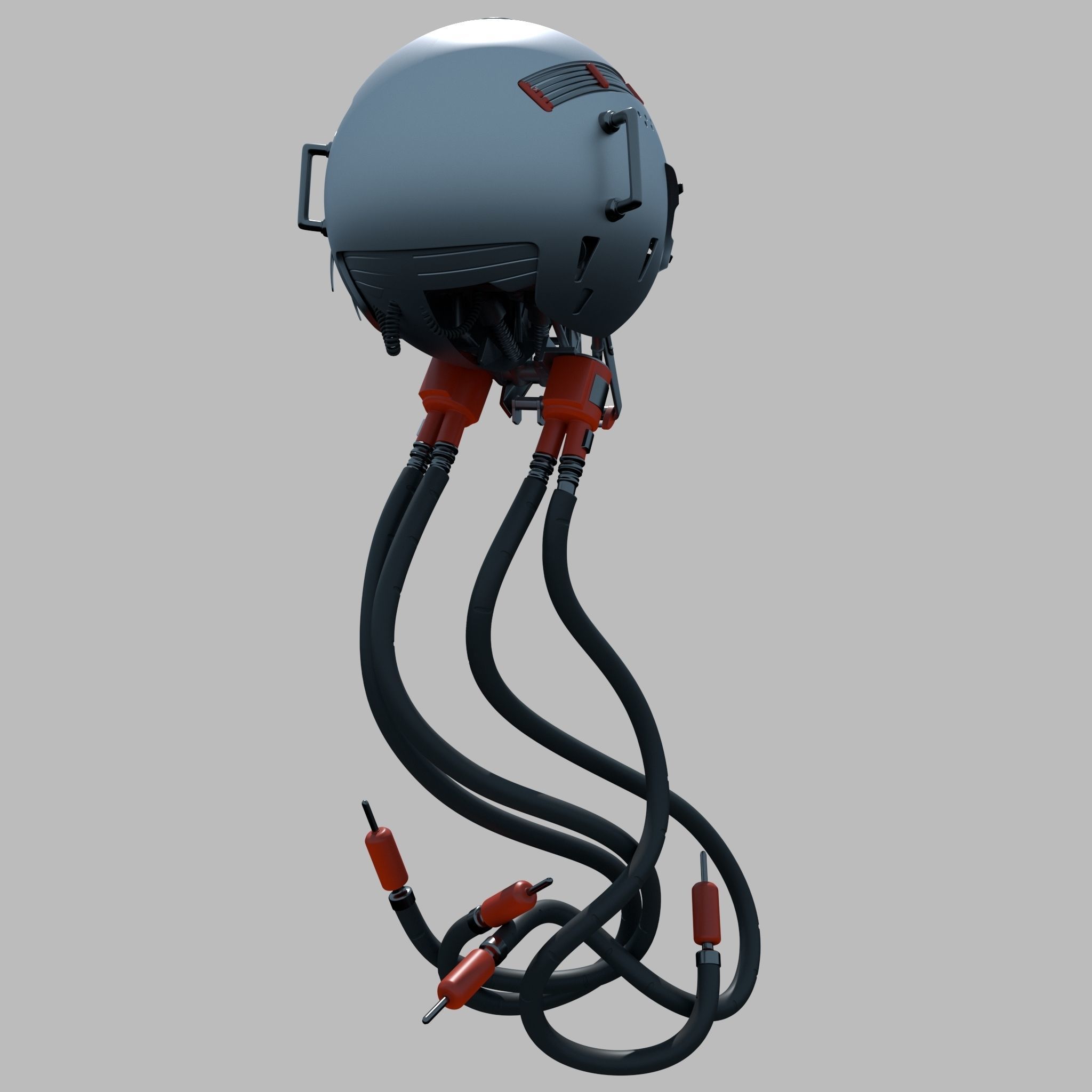 Ball Droid Robot Sci Fi 3D model_3