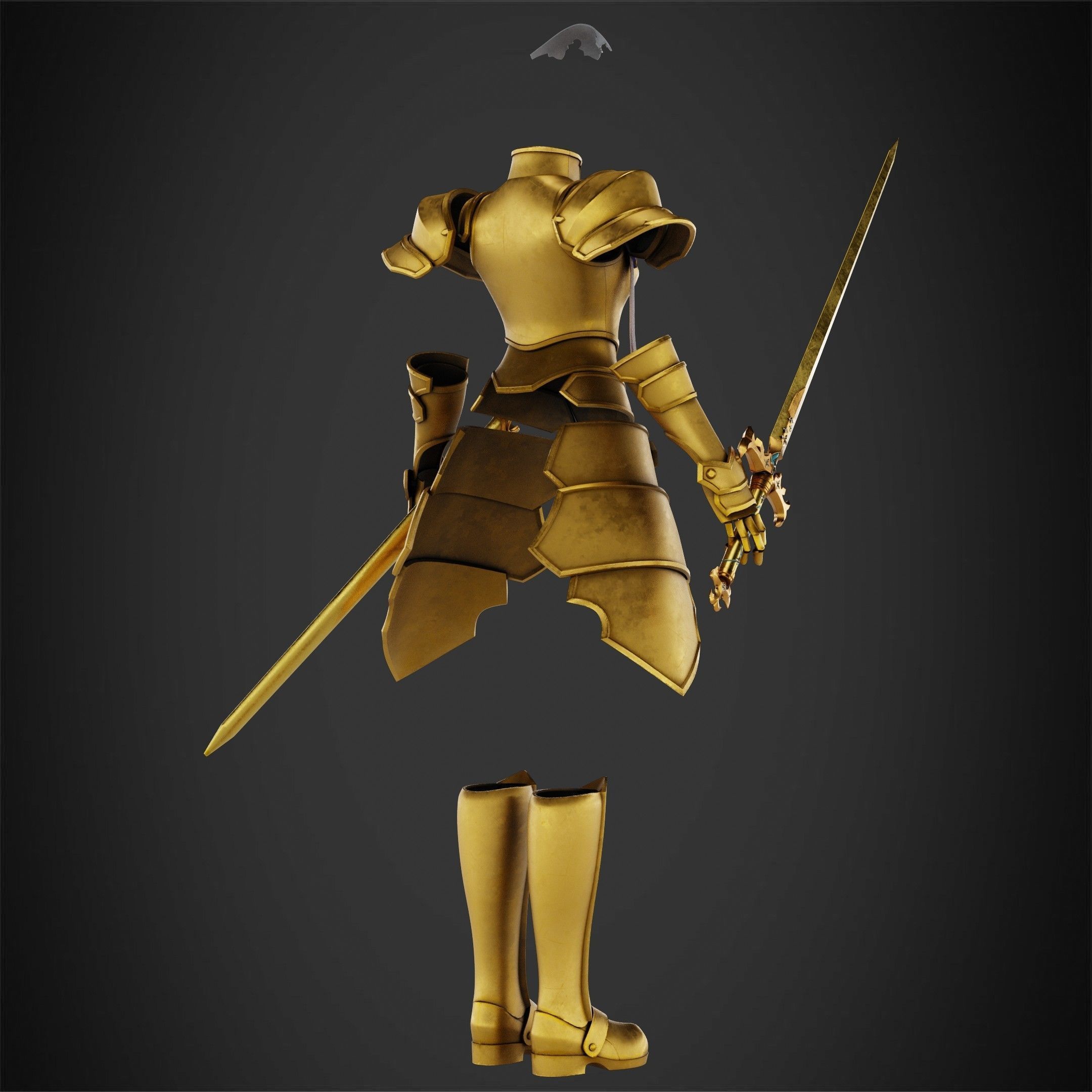 Sword Art Online Alice Integrity Armor and Sword for Cosplay 3D Model Collection_12