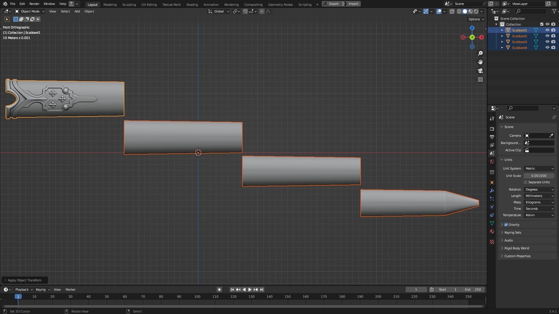 Sword Art Online Alice Integrity Armor and Sword for Cosplay 3D Model Collection_18