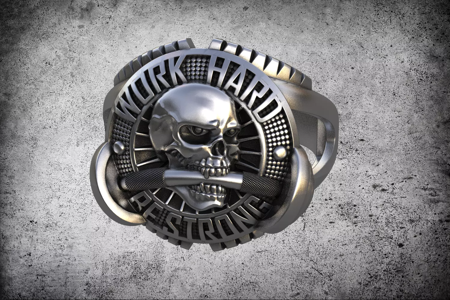Hard work 3D print model