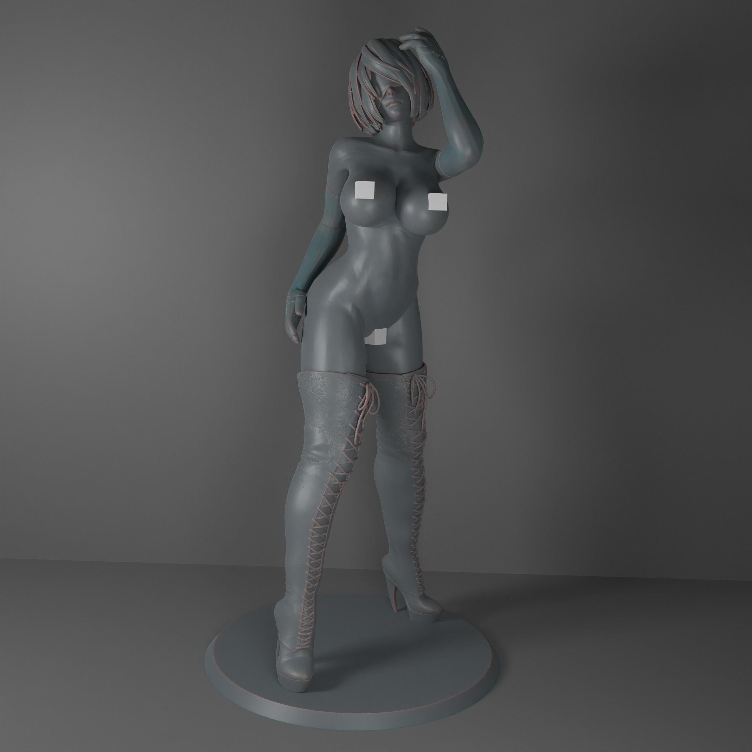 2B NieR Automata 3D print model_2
